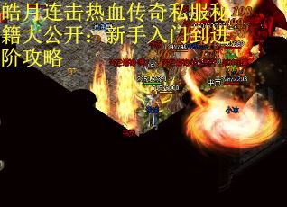皓月连击热血传奇私服秘籍大公开：新手入门到进阶攻略