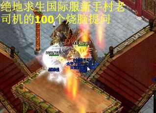 绝地求生国际服新手村老司机的100个烧脑提问