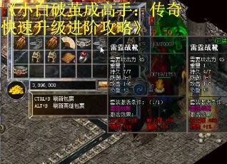 《小白破茧成高手：传奇快速升级进阶攻略》