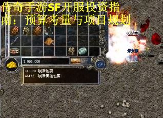 传奇手游SF开服投资指南：预算考量与项目规划