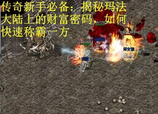 传奇新手必备：揭秘玛法大陆上的财富密码，如何快速称霸一方
