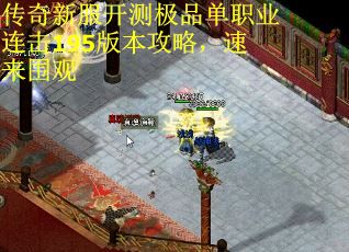 传奇新服开测极品单职业连击195版本攻略，速来围观