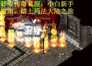 韩服传奇私服：小白新手指南，踏上玛法大陆之旅
