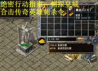绝密行动指南：刺探皇城合击传奇英雄刺杀令
