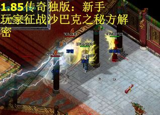 1.85传奇独版：新手玩家征战沙巴克之秘方解密
