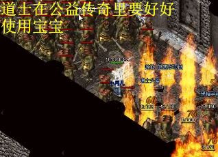 道士在公益传奇里要好好使用宝宝