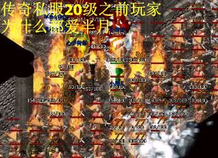 传奇私服20级之前玩家为什么都爱半月