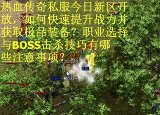 热血传奇私服今日新区开放，如何快速提升战力并获取极品装备？职业选择与BOSS击杀技巧有哪些注意事项？