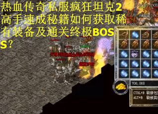 热血传奇私服疯狂坦克2高手速成秘籍如何获取稀有装备及通关终极BOSS？