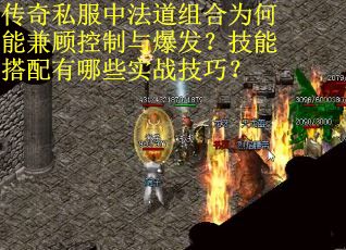 传奇私服中法道组合为何能兼顾控制与爆发？技能搭配有哪些实战技巧？