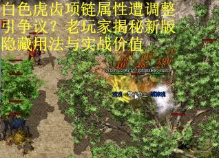 白色虎齿项链属性遭调整引争议？老玩家揭秘新版隐藏用法与实战价值