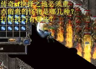 传奇sf抉择之地必须重点留意的怪物是哪几种？打怪技巧有哪些？