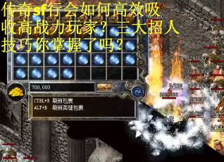 传奇sf行会如何高效吸收高战力玩家？三大招人技巧你掌握了吗？