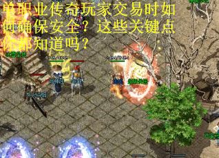 单职业传奇玩家交易时如何确保安全？这些关键点你都知道吗？