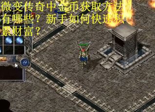 微变传奇中金币获取方法有哪些？新手如何快速积累财富？