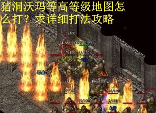 猪洞沃玛等高等级地图怎么打？求详细打法攻略