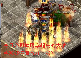 每日必刷掉落率超高的大精英BOSS你准备好了吗? 每日必刷掉落率超高的大精英BOSS你准备好了吗?