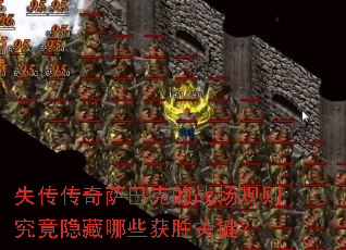 失传传奇萨巴克的战场规则究竟隐藏哪些获胜关键? 失传传奇萨巴克的战场规则究竟隐藏哪些获胜关键?