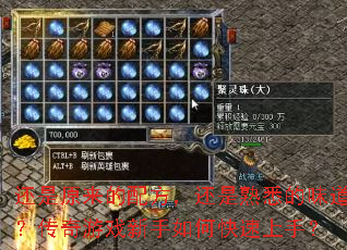 还是原来的配方,还是熟悉的味道?传奇游戏新手如何快速上手? 还是原来的配方,还是熟悉的味道?传奇游戏新手如何快速上手?