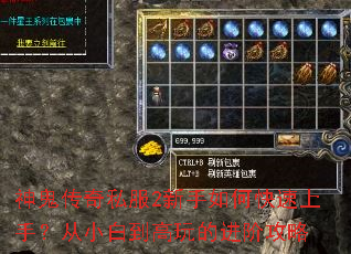 神鬼传奇私服2新手如何快速上手?从小白到高玩的进阶攻略 神鬼传奇私服2新手如何快速上手?从小白到高玩的进阶攻略