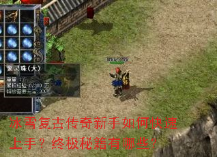 冰雪复古传奇新手如何快速上手?终极秘籍有哪些? 冰雪复古传奇新手如何快速上手?终极秘籍有哪些?