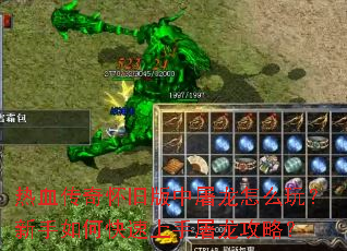 热血传奇怀旧版中屠龙怎么玩?新手如何快速上手屠龙攻略? 热血传奇怀旧版中屠龙怎么玩?新手如何快速上手屠龙攻略?