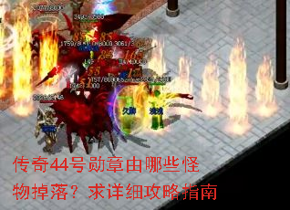 传奇44号勋章由哪些怪物掉落?求详细攻略指南 传奇44号勋章由哪些怪物掉落?求详细攻略指南