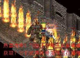 热血传奇1.70版本中哪些装备最难获取?它们的具体掉落地点在哪里? 热血传奇1.70版本中哪些装备最难获取?它们的具体掉落地点在哪里?