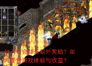 加入行会却无额外奖励?如何提升游戏体验与收益? 加入行会却无额外奖励?如何提升游戏体验与收益?