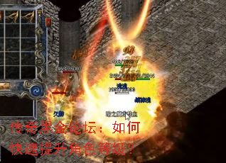 传奇黑金论坛:如何快速提升角色等级? 传奇黑金论坛:如何快速提升角色等级?