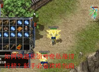 如何快速登顶传奇私服排行榜?新手必备攻略指南 如何快速登顶传奇私服排行榜?新手必备攻略指南