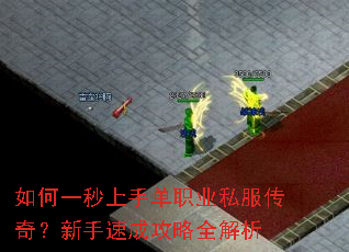 如何一秒上手单职业私服传奇?新手速成攻略全解析 如何一秒上手单职业私服传奇?新手速成攻略全解析