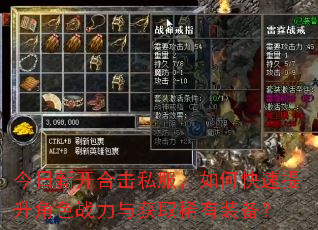 今日新开合击私服,如何快速提升角色战力与获取稀有装备? 今日新开合击私服,如何快速提升角色战力与获取稀有装备?